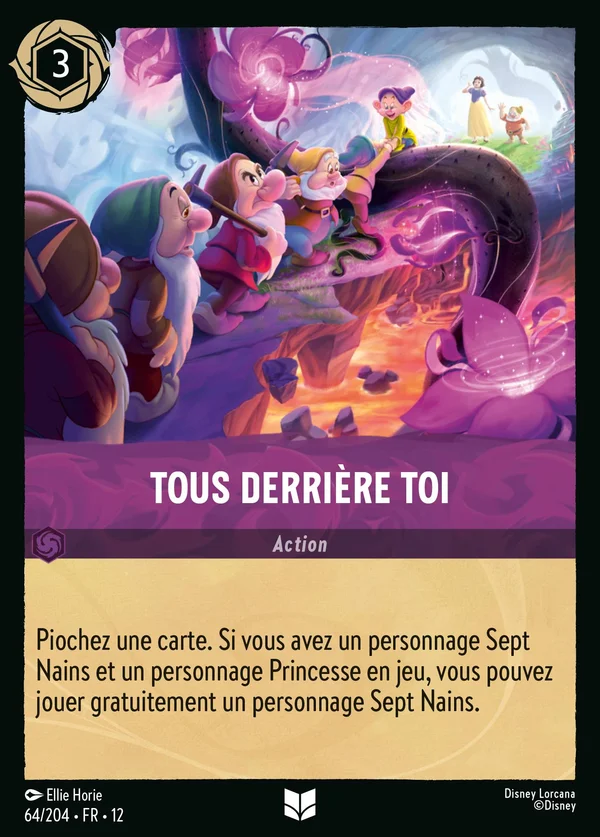 Tous derrière toi — Disney Lorcana Action card from Wilds Unknown