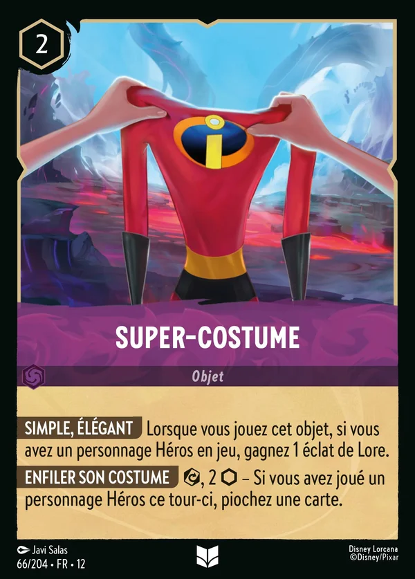 Super-costume — Disney Lorcana Objet card from Wilds Unknown
