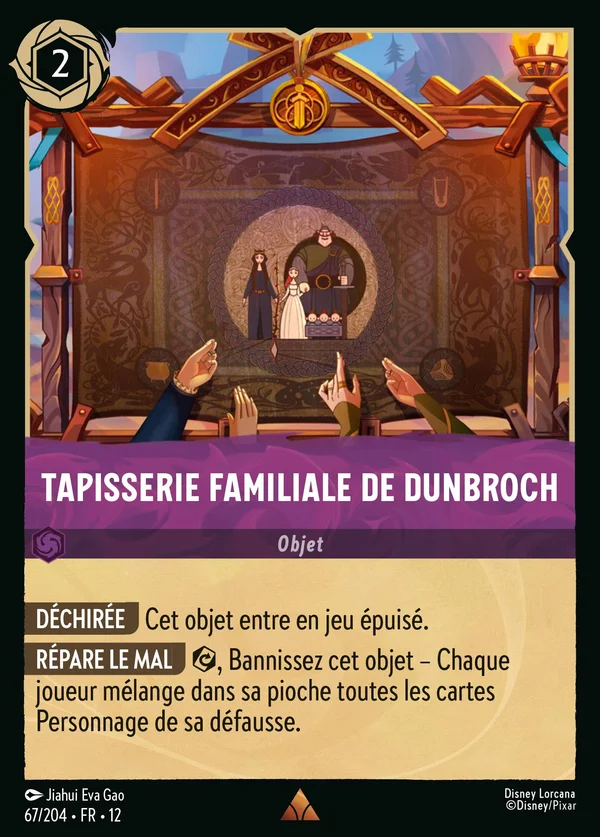 Tapisserie familiale de DunBroch — Disney Lorcana Objet card from Wilds Unknown