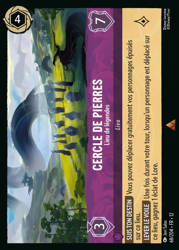 Cercle de pierres - Lieu de légendes — Disney Lorcana Lieu card from Wilds Unknown