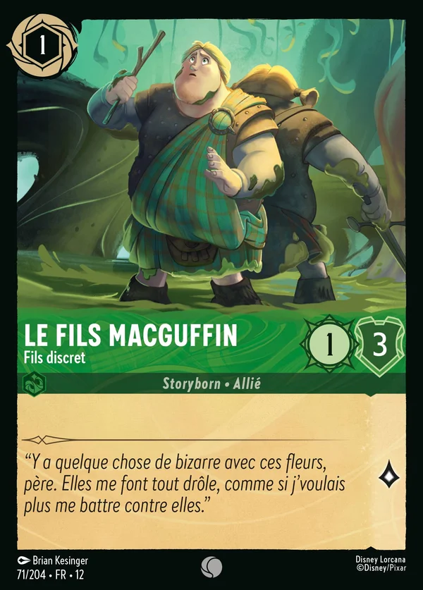 Le fils MacGuffin - Fils discret — Disney Lorcana Personnage card from Wilds Unknown