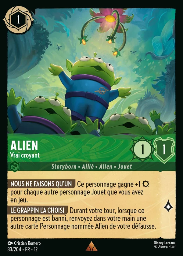 Alien - Vrai croyant — Disney Lorcana Personnage card from Wilds Unknown