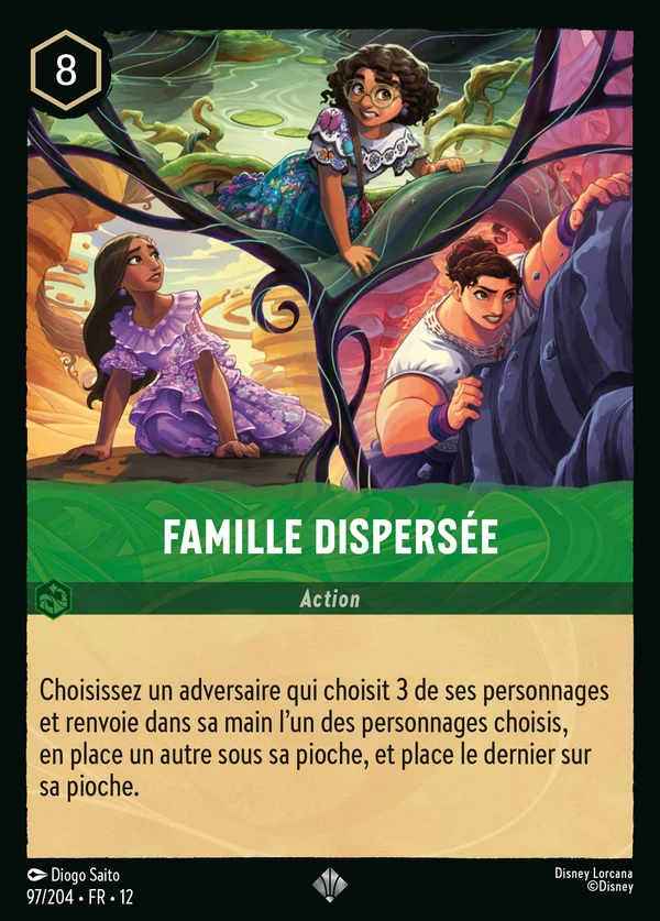 Famille dispersée — Disney Lorcana Action card from Wilds Unknown
