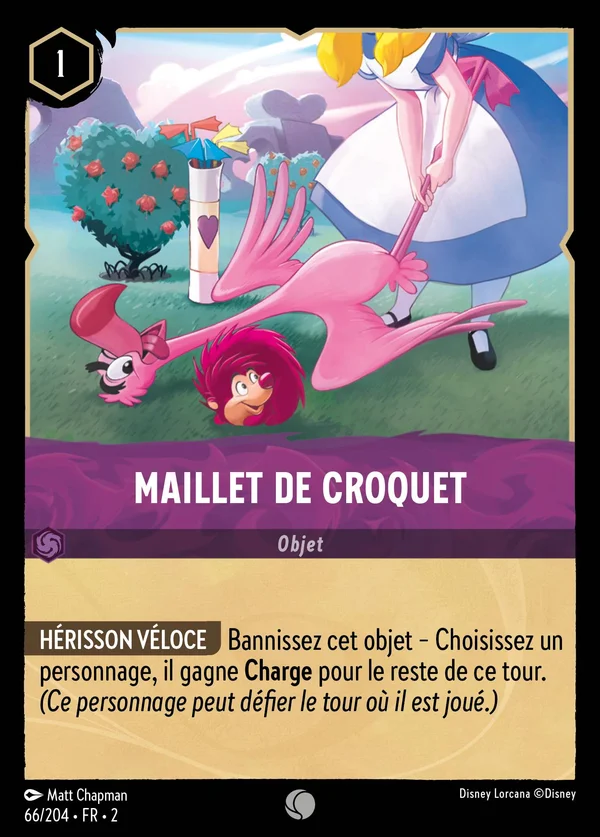 Maillet de croquet — Disney Lorcana Objet card from Rise of the Floodborn