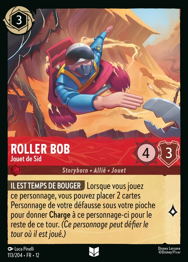 Roller Bob - Jouet de Sid — Disney Lorcana Personnage card from Wilds Unknown