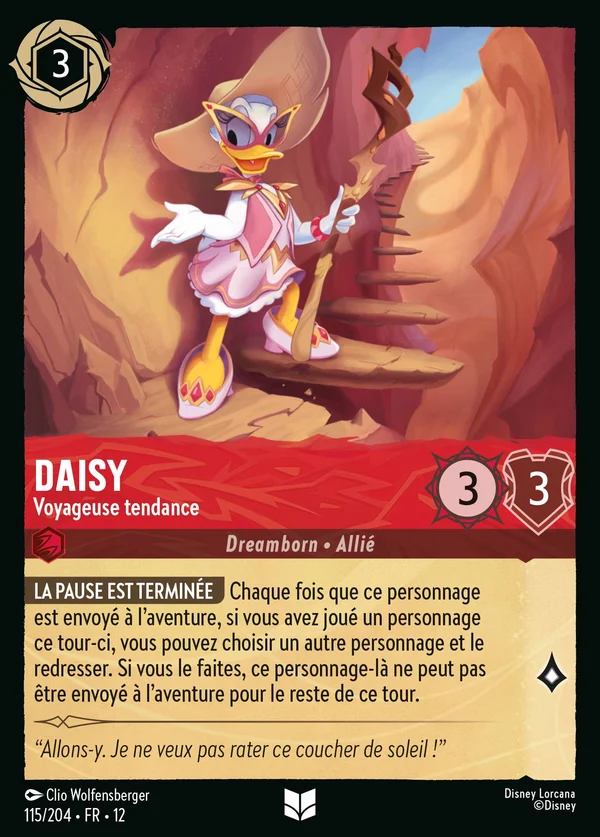 Daisy - Voyageuse tendance — Disney Lorcana Personnage card from Wilds Unknown