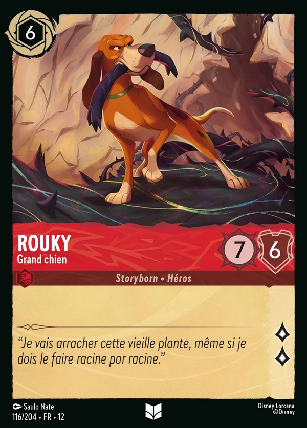 Rouky - Grand chien — Disney Lorcana Personnage card from Wilds Unknown