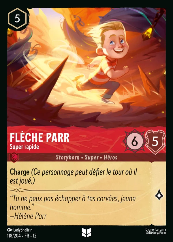 Flèche Parr - Super rapide — Disney Lorcana Personnage card from Wilds Unknown