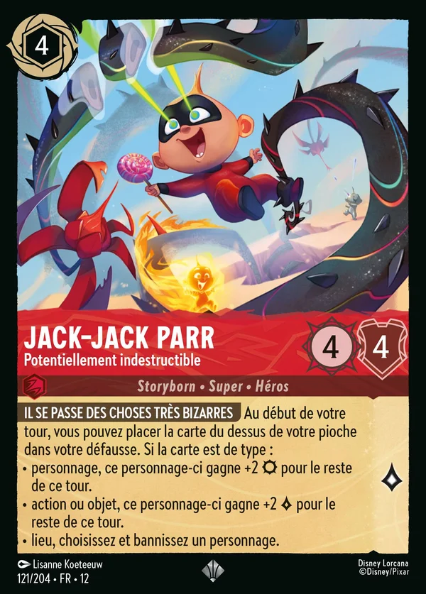 Jack-Jack Parr - Potentiellement indestructible — Disney Lorcana Personnage card from Wilds Unknown