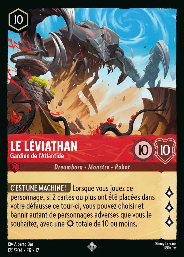 Le Léviathan - Gardien de l'Atlantide — Disney Lorcana Personnage card from Wilds Unknown