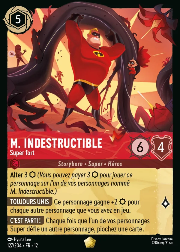 M. Indestructible - Super fort — Disney Lorcana Personnage card from Wilds Unknown