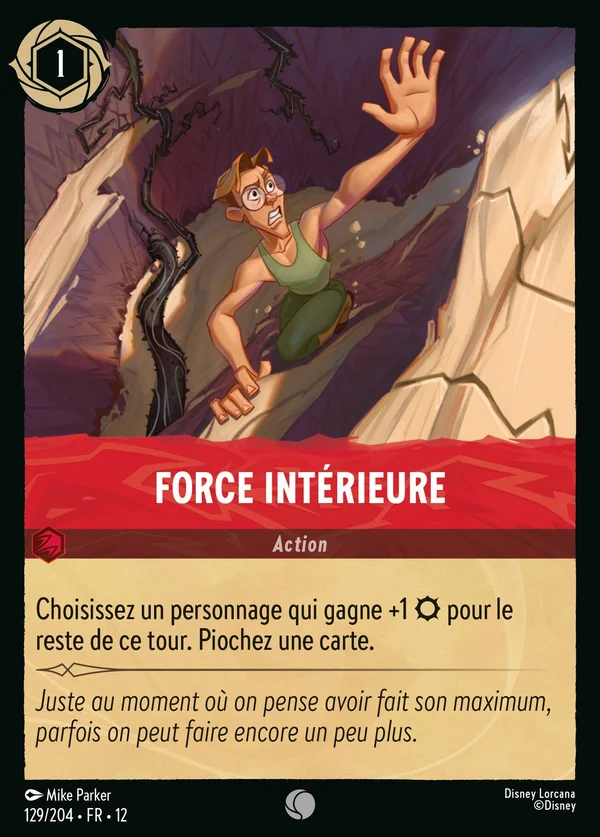 Force intérieure — Disney Lorcana Action card from Wilds Unknown