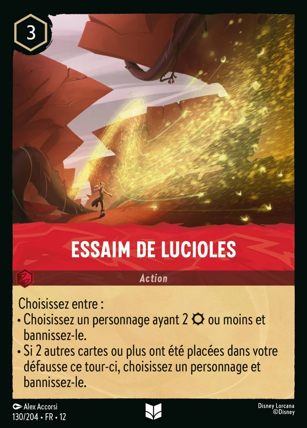 Essaim de lucioles — Disney Lorcana Action card from Wilds Unknown
