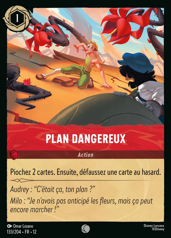 Plan dangereux — Disney Lorcana Action card from Wilds Unknown
