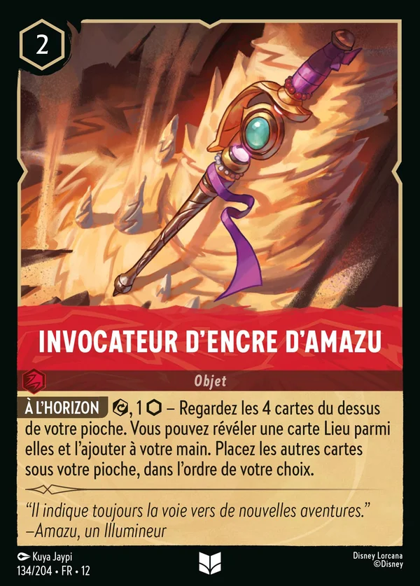 Invocateur d'Encre d'Amazu — Disney Lorcana Objet card from Wilds Unknown