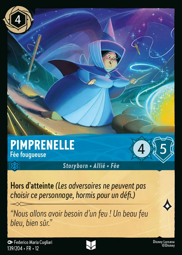 Pimprenelle - Fée fougueuse — Disney Lorcana Personnage card from Wilds Unknown