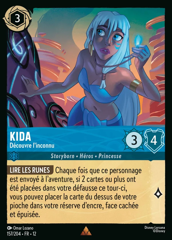 Kida - Découvre l'inconnu — Disney Lorcana Personnage card from Wilds Unknown
