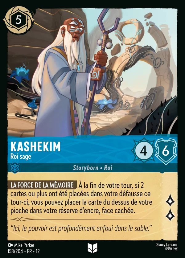 Kashekim - Roi sage — Disney Lorcana Personnage card from Wilds Unknown