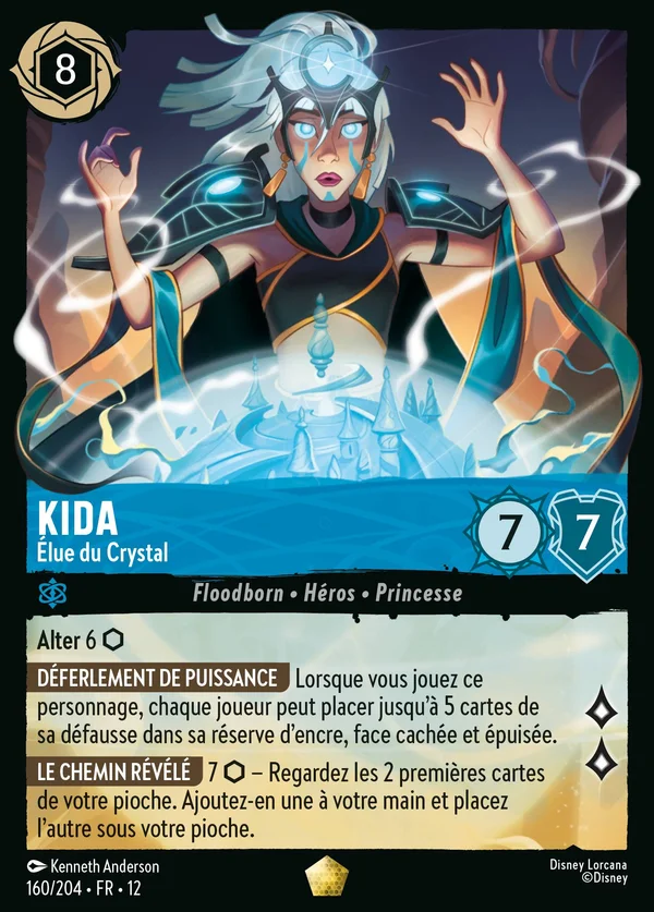 Kida - Élue du Crystal — Disney Lorcana Personnage card from Wilds Unknown