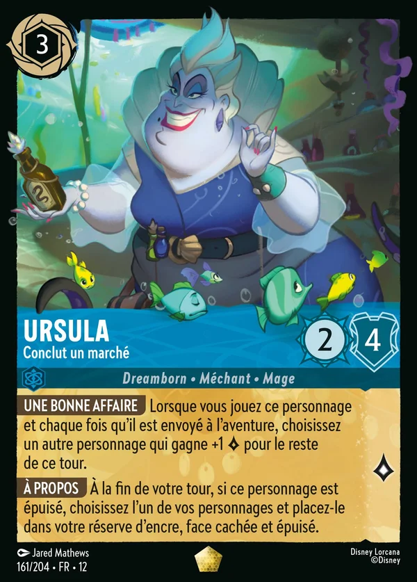 Ursula - Conclut un marché — Disney Lorcana Personnage card from Wilds Unknown