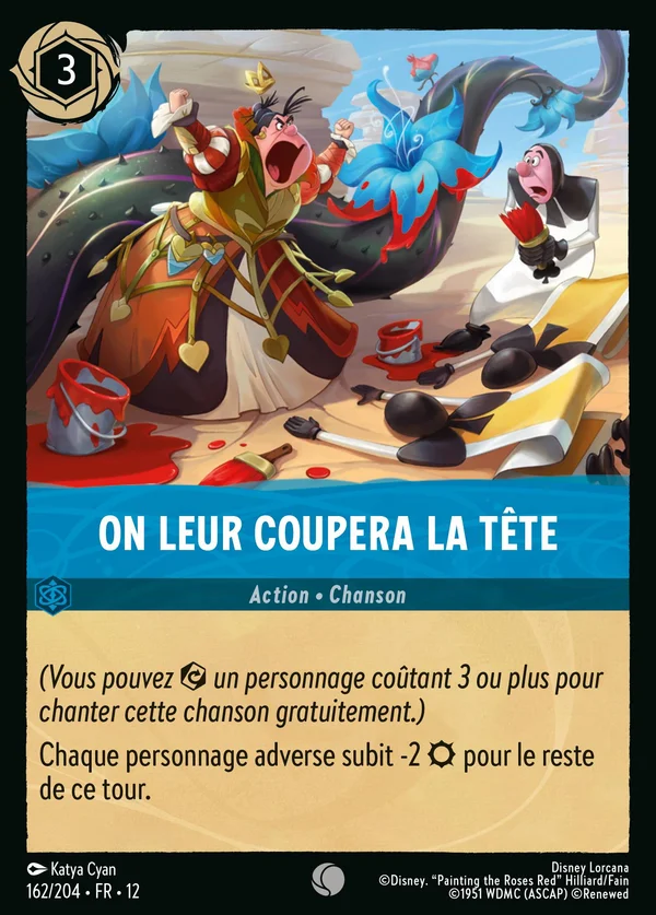 On leur coupera la tête — Disney Lorcana Action card from Wilds Unknown