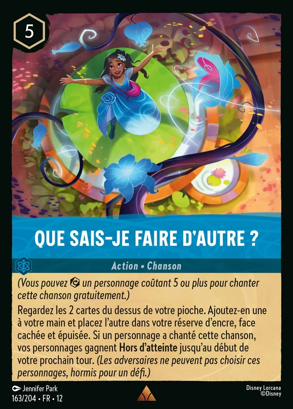 Que sais-je faire d'autre ? — Disney Lorcana Action card from Wilds Unknown