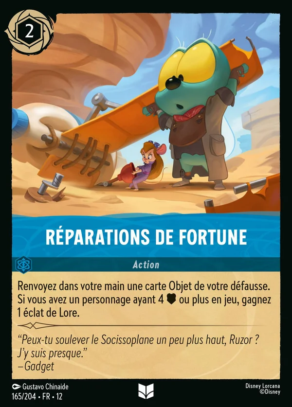 Réparations de fortune — Disney Lorcana Action card from Wilds Unknown