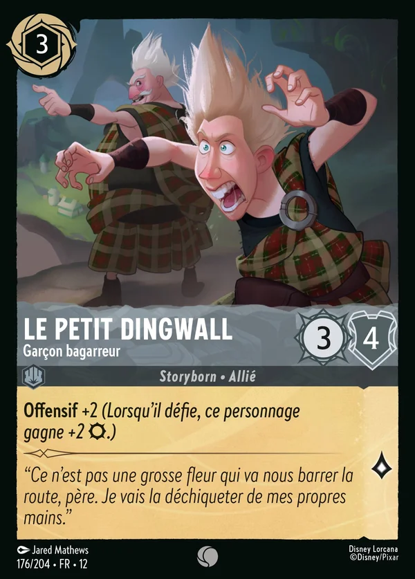 Le Petit Dingwall - Garçon bagarreur — Disney Lorcana Personnage card from Wilds Unknown