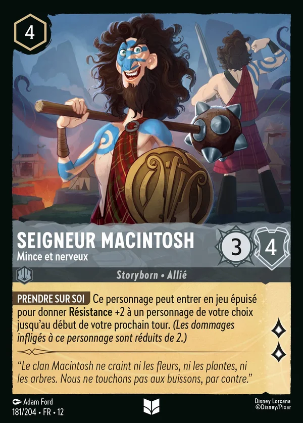 Seigneur Macintosh - Mince et nerveux — Disney Lorcana Personnage card from Wilds Unknown