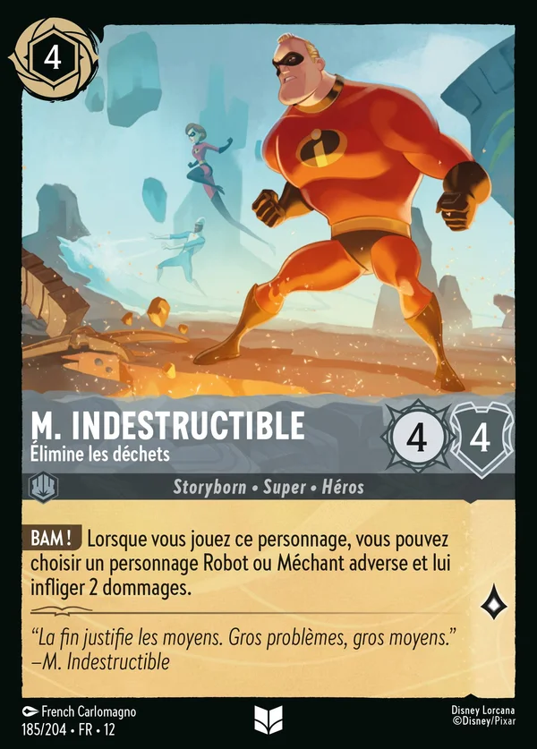 M. Indestructible - Élimine les déchets — Disney Lorcana Personnage card from Wilds Unknown