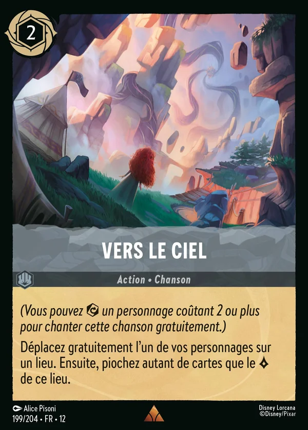 Vers le ciel — Disney Lorcana Action card from Wilds Unknown