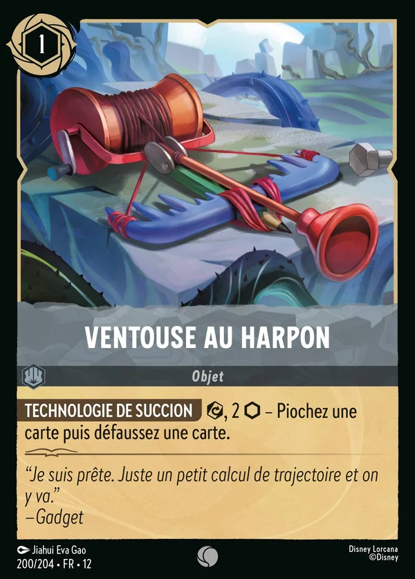 Ventouse au harpon — Disney Lorcana Objet card from Wilds Unknown