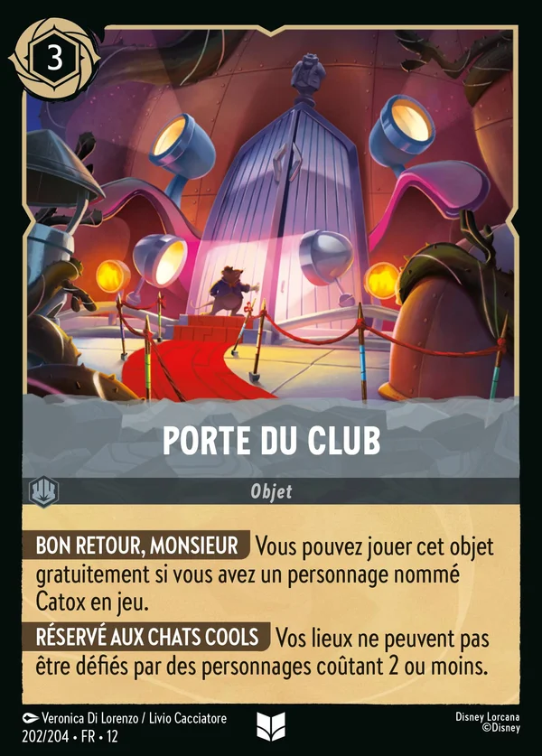 Porte du Club — Disney Lorcana Objet card from Wilds Unknown