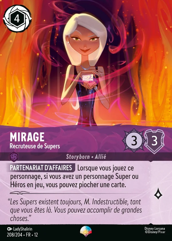 Mirage - Recruteuse de Supers — Disney Lorcana Personnage card from Wilds Unknown