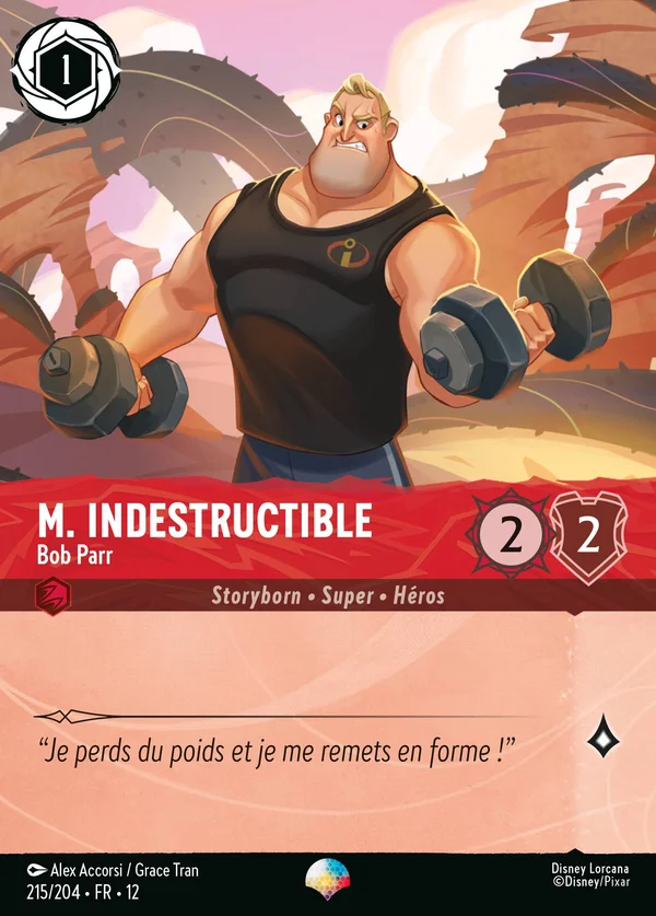 M. Indestructible - Bob Parr — Disney Lorcana Personnage card from Wilds Unknown