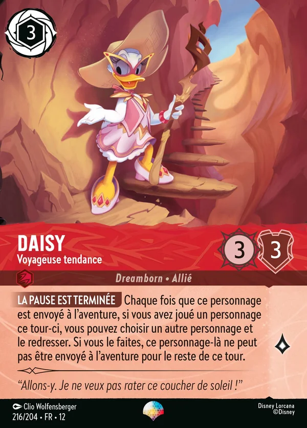 Daisy - Voyageuse tendance — Disney Lorcana Personnage card from Wilds Unknown
