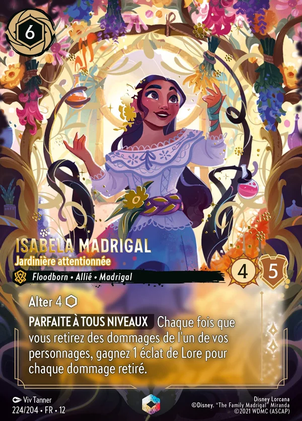 Isabela Madrigal - Jardinière attentionnée — Disney Lorcana Personnage card from Wilds Unknown
