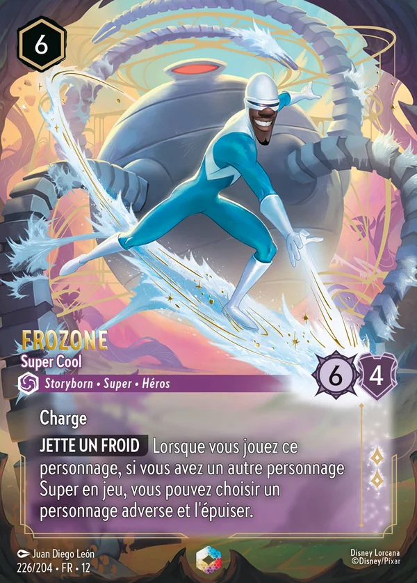 Frozone - Super Cool — Disney Lorcana Personnage card from Wilds Unknown