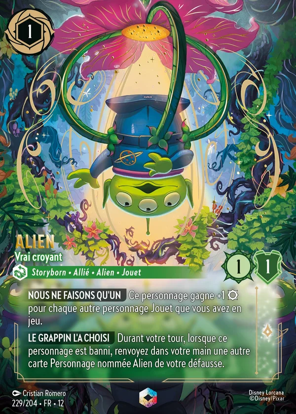 Alien - Vrai croyant — Disney Lorcana Personnage card from Wilds Unknown