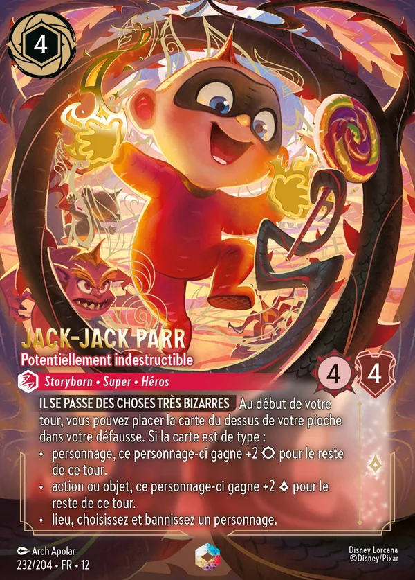 Jack-Jack Parr - Potentiellement indestructible — Disney Lorcana Personnage card from Wilds Unknown