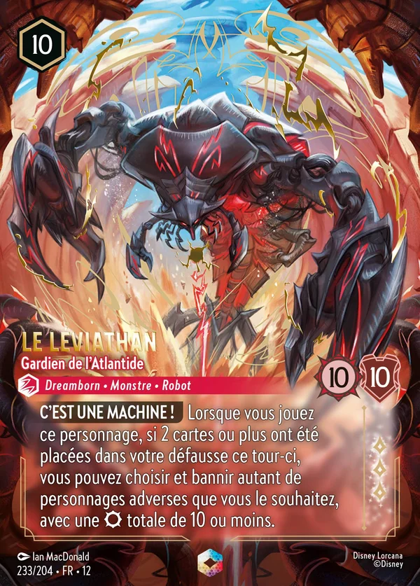 Le Léviathan - Gardien de l'Atlantide — Disney Lorcana Personnage card from Wilds Unknown