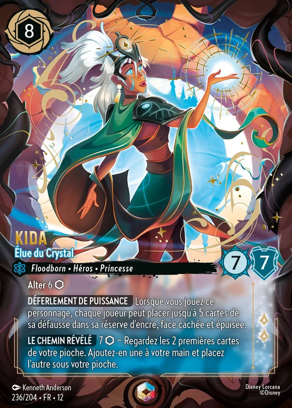 Kida - Élue du Crystal — Disney Lorcana Personnage card from Wilds Unknown