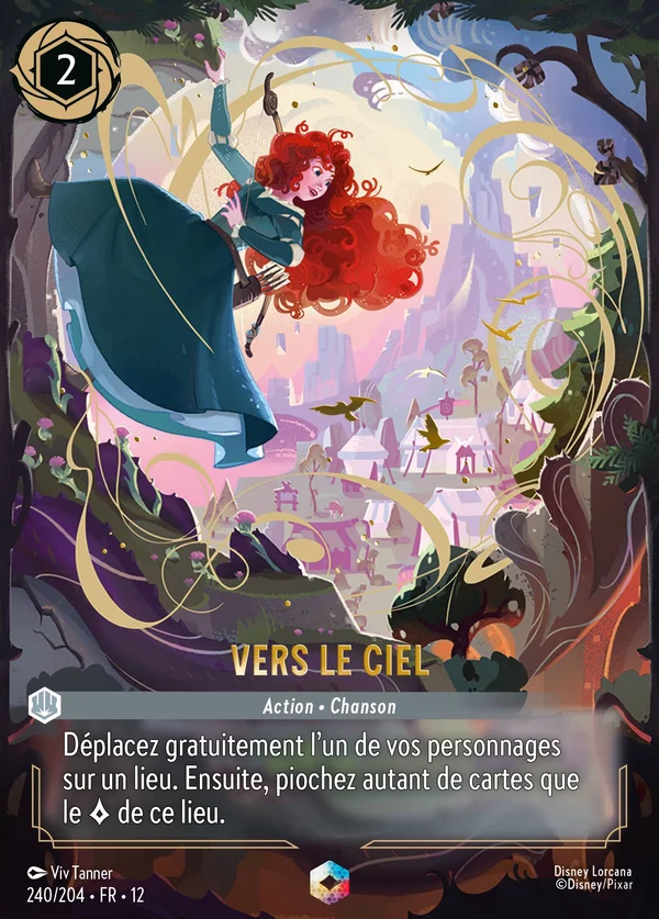 Vers le ciel — Disney Lorcana Action card from Wilds Unknown