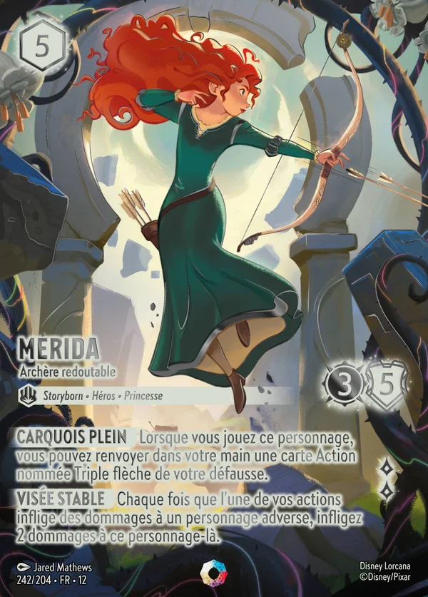 Merida - Archère redoutable — Disney Lorcana Personnage card from Wilds Unknown