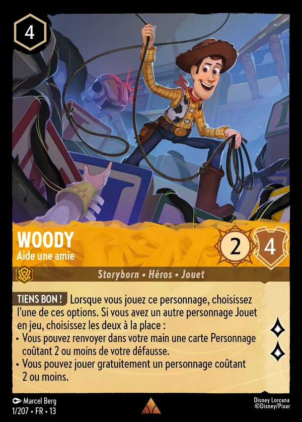 Woody - Aide une amie — Disney Lorcana Personnage card from Attack of the Vine!