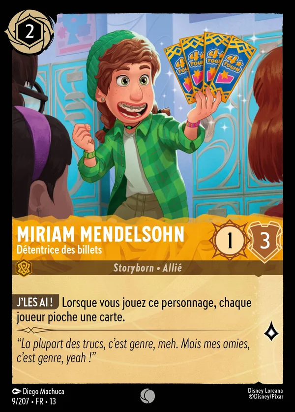 Miriam Mendelsohn - Détentrice des billets — Disney Lorcana Personnage card from Attack of the Vine!