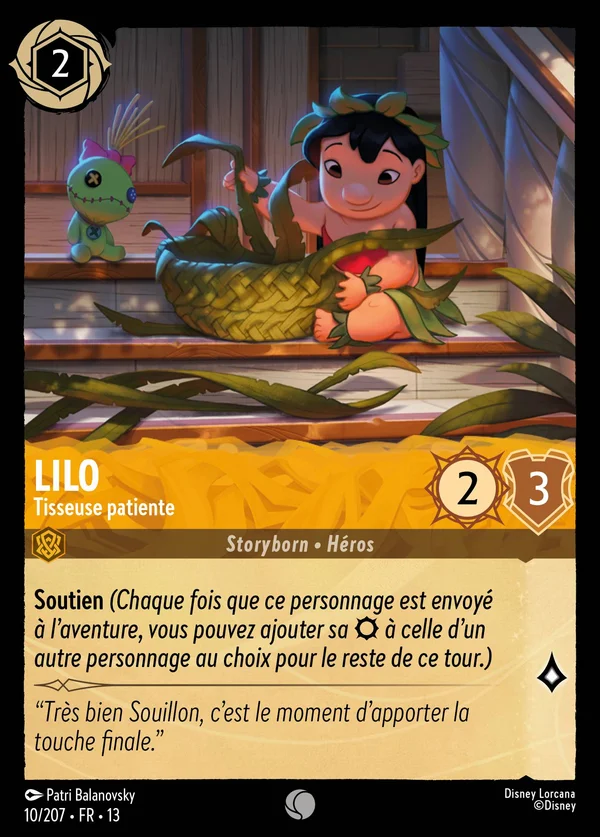 Lilo - Tisseuse patiente — Disney Lorcana Personnage card from Attack of the Vine!