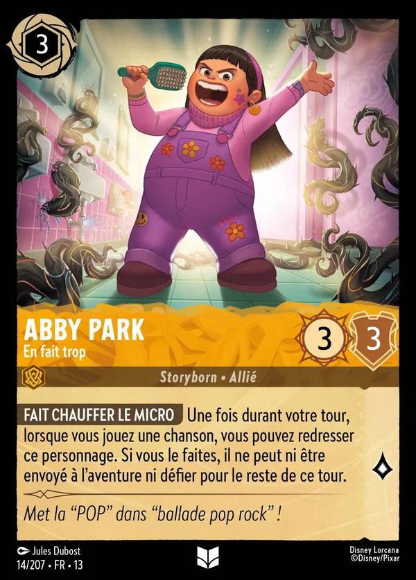 Abby Park - En fait trop — Disney Lorcana Personnage card from Attack of the Vine!
