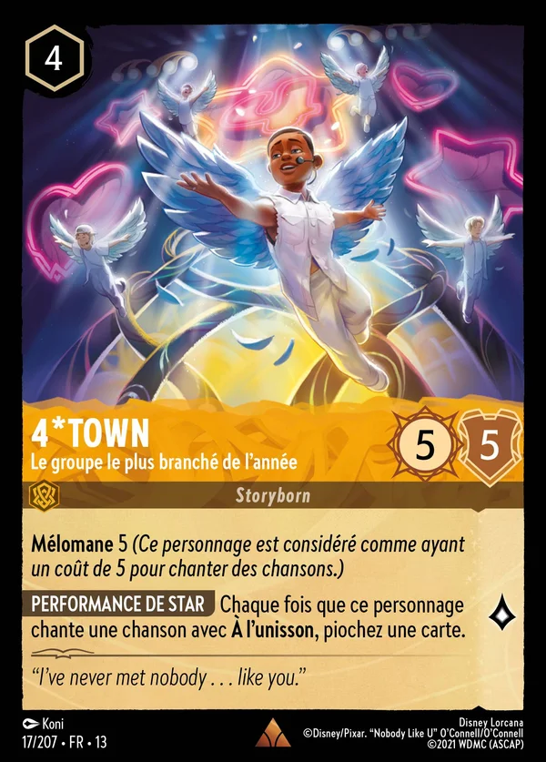 4*Town - Le groupe le plus branché de l'année — Disney Lorcana Personnage card from Attack of the Vine!