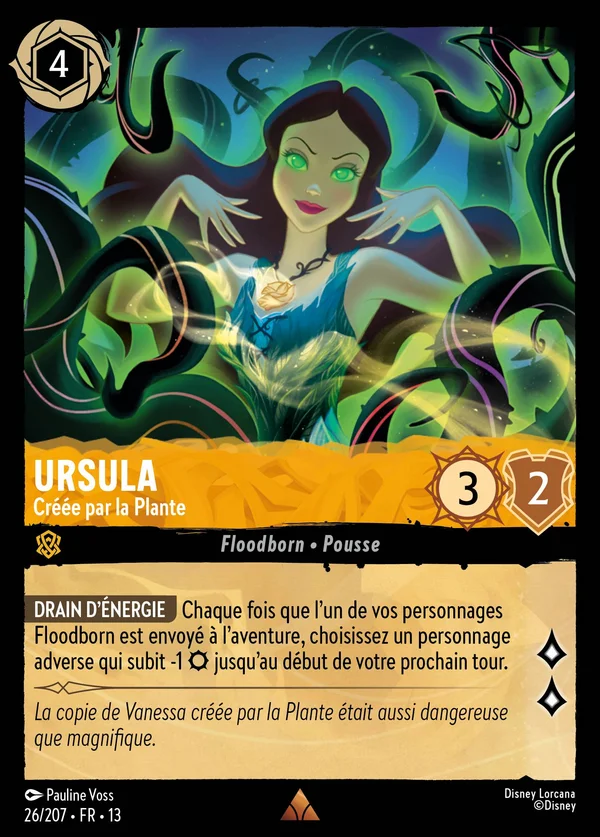 Ursula - Créée par la Plante — Disney Lorcana Personnage card from Attack of the Vine!